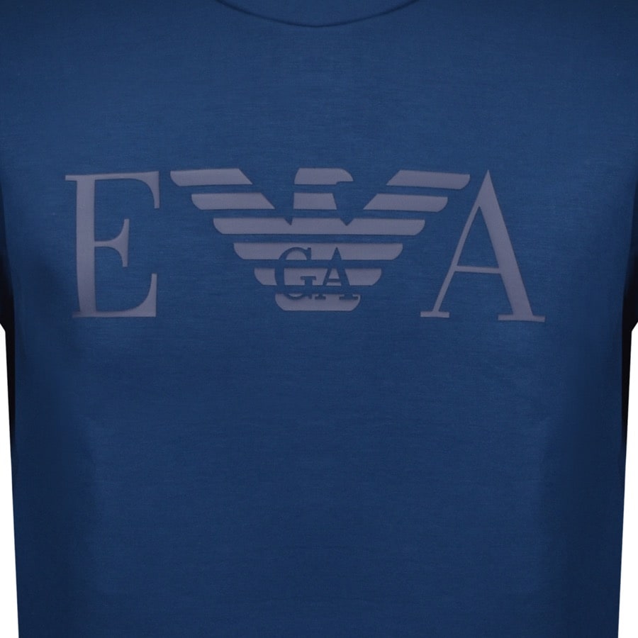 Alternative Image for ProductEmporio Armani Lounge Logo Sweatshirt Blue3